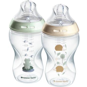 Tommee Tippee Anti-Colic önsterilizáló etetőcumi + közepes folyású cumi, 3 hó+, 340 ml, 2 db kép