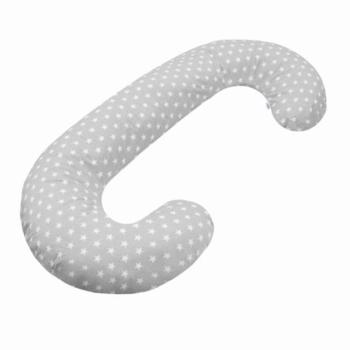 Univerzális szoptató párna C alakú New Baby Csillagok szürke kép