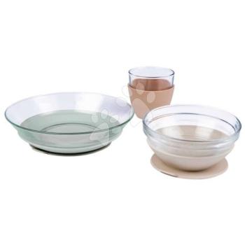 Üveg étkészlet Duralex Glass Meal Set Natural Beaba magasminőségű edzett üvegből 4 hó-tól
