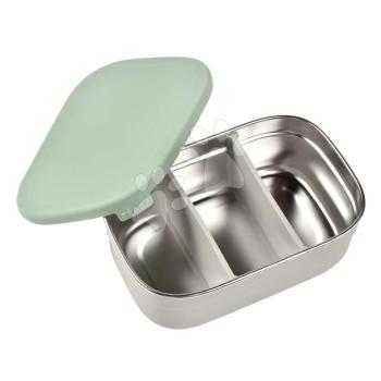 Uzsonnás doboz Steel Lunch Box Beaba Velvet Grey/Sage Green 760 ml rozsdamentes acélból szürkés-zöld kép
