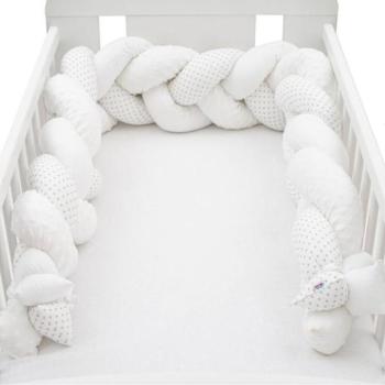 Védőpárna a kiságyhoz New Baby Minka és Szürke Pöttyök kép