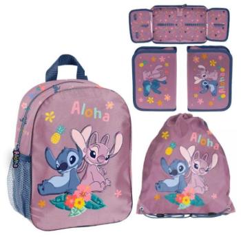 3 darabos STITCH & ANGEL óvodai hátizsák, táska és tolltartó szett kép