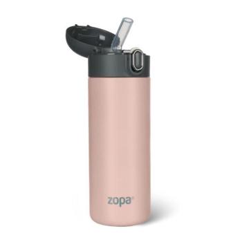 400 ml-es folyadék termosz szívószállal, Candy pink kép