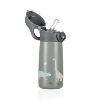 400 ml-es szívószálas termosz, Dino kép
