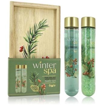 ACCENTRA Téli Spa fürdőkészlet fa dobozban Téli gyümölcs 60ml + 80g