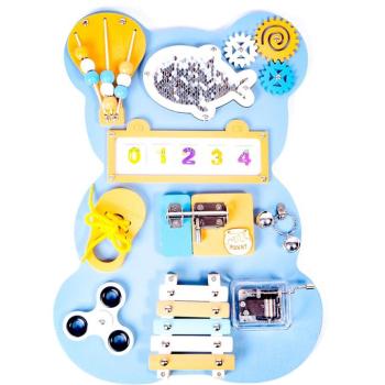 Aga4Kids Montessori fatábla, Mackó, kék kép