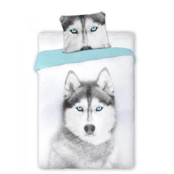 Ágyneműhuzat szibériai husky mintával 2 rész: 1db 160 cmx200 + 2db 70 cmx80 kép
