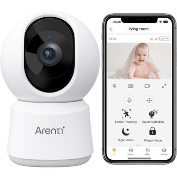 Arenti P2F 5MP/3K Pan-Tilt Wi-Fi Baby Monitor kép
