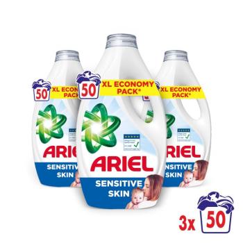 Ariel Sensitive folyékony Mosószer 3x2,25L - 150 mosás kép