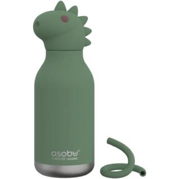 ASOBU Bestie Bottles, szívószállal, dinoszaurusz