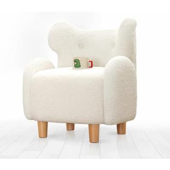 Atelier Del Sofa Gyermek Füles Fotel Fehér Juano Teddy - Fehér kép
