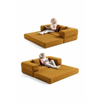 Atelier Del Sofa Kid's Sofa-Bed Mustard Kid Sofa - Mustard kép