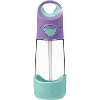 b.box Kulacs szívószállal 450 ml - lilac pop