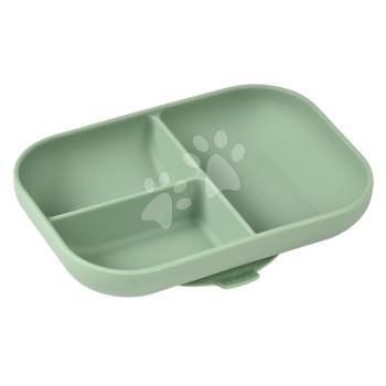 Babatányér Silicone Suction Plate Beaba Sage Green szilikonból osztott zöld 4 hó-tól kép