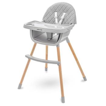 Baby Mix Freja fa étkezőszék sötétszürke kép
