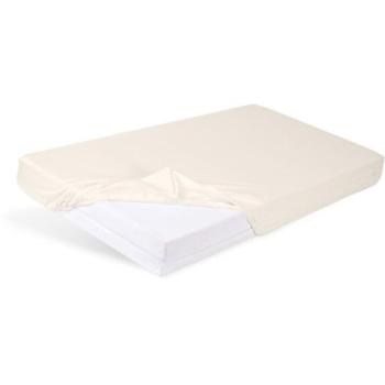 BABYMATEX Gumis lepedő Jersey 60x120cm ekrü, elefántcsont kép