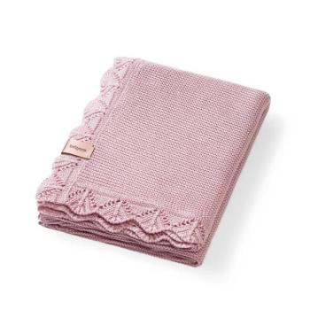 BABYONO Bambusz kötött takaró Pink 75 x 100 cm kép