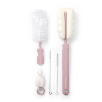 BABYONO Cumisüveg- és cumikefe levehető fogantyúval Pink kép