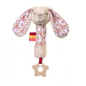 BabyOno Rabbit Milly plüssjáték sípolóval és rágókával, krémszínű kép