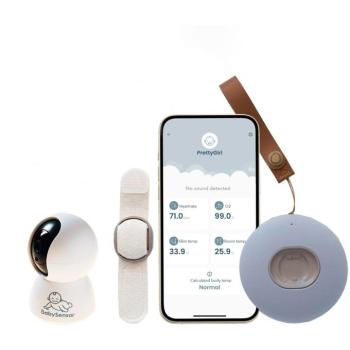 BabySensor Relax okos szenzor szett HD kamerával, kézre/lábra való pánttal kép
