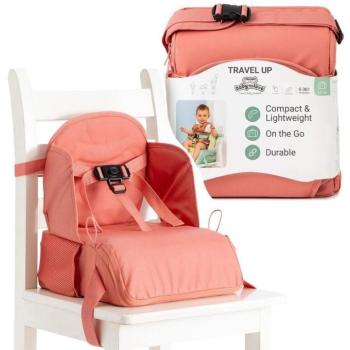 BabyToLove Travel Up ultrakönnyű szövet utazószék, háttámlára rögzíthető, rózsaszín kép