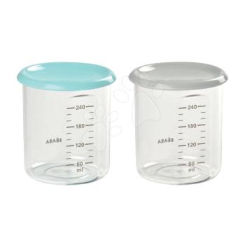 Beaba szett 2 ételtároló doboz Maxi Portion 2x240 ml 912714 világoskék és világoszöld kép