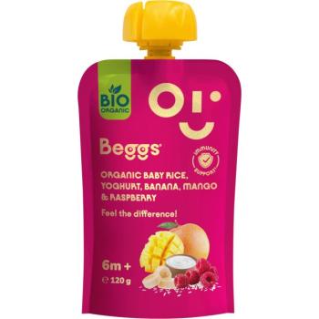 Beggs BIO rizs joghurttal, banánnal, mangóval és málnával 120 g kép