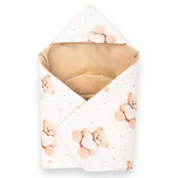 Bélelt autósülés takaró New Baby Love Teddy Bear bézs kép