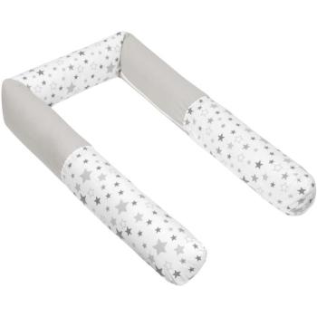 Bellatex 322/902 Rácsvédő hengerpárna, csillagok, szürke-fehér, 12×240 cm kép