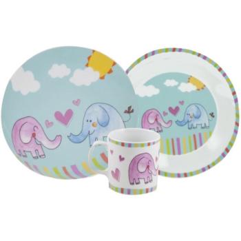 Berndorf gyermek porcelán készlet, 3 részes, elefánt kép