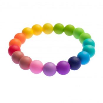 BIBERSCHATZ Regenbogen rágóka karkötő