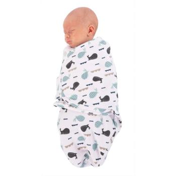 Bo Jungle B-Wrap Small (3,2 - 6,4 kg), Ocean Whales kép