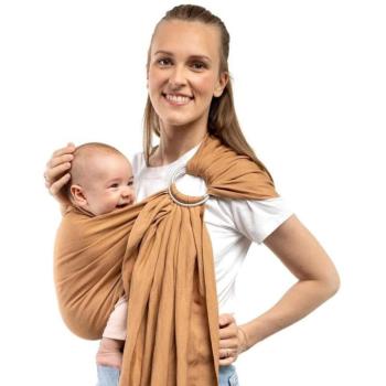 Boba Ring Sling Len karikás kendő és hordozó (32 – 16 kg), barna kép