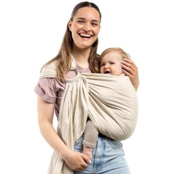 Boba Ring Sling len karikás kendő és hordozó (32 – 16 kg), bézs