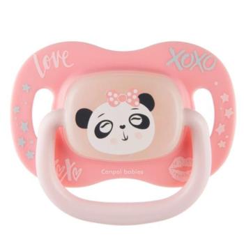 CANPOL BABIES Cumi szilikon szimmetrikus Exotic Animals 0-6m Panda 1db kép