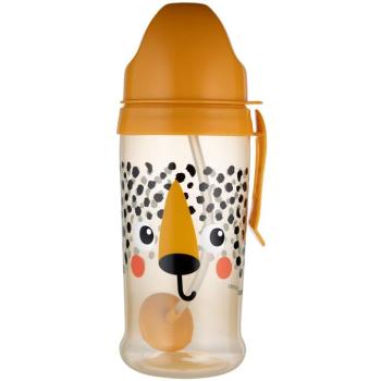 Canpol babies Nem adagolós pohár szívószállal és súllyal BabiesBoo 350 ml Gepárd kép