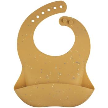 Canpol babies Szilikon zsebes előke - Dots, sárga