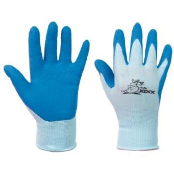 CERVA CHUNKY gyerek kesztyű nylon latex tenyér kék 4 méret 12 pár/karton kép