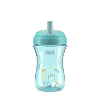 CHICCO Advanced pohár szívószálas itatóval teal, 12hó+ kép