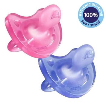 CHICCO All-szilikon cumi Physio Soft girl 2 db, 16-36m