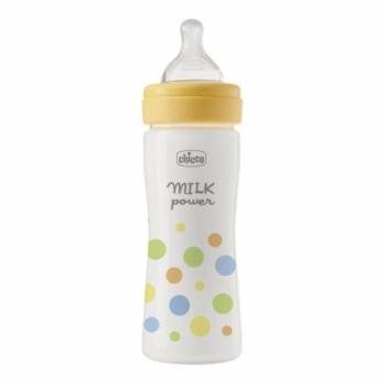 CHICCO Cumisüveg Perfect Easy 250 ml közepes szilikon fiú 2m+ kép