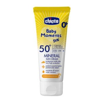CHICCO Gyermek fényvédő krém ásványi anyagokkal SPF50+ 75ml, 0m+ kép