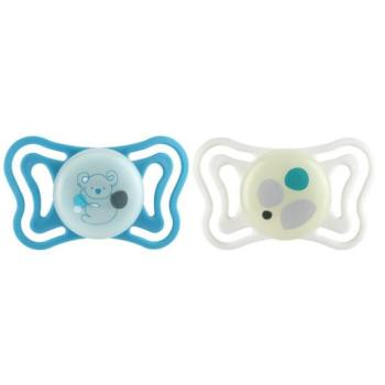 CHICCO Physioforma Light szilikon ortodontikus cumik semleges 16-36m, 2 db kép