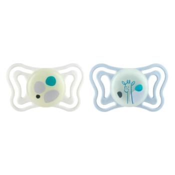 CHICCO Physioforma Light szilikon ortodontikus cumik semleges 2-6m, 2 db