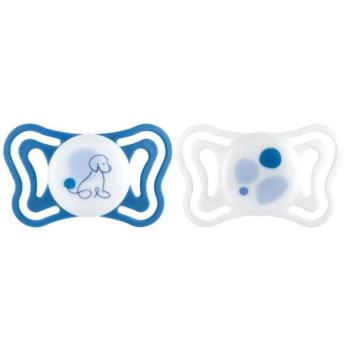 CHICCO Physioforma Light szilikon ortodontikus kék cumik 6-16m, 2 db kép