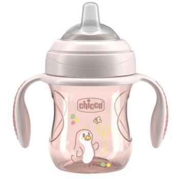 CHICCO Transition, füllel, 200 ml, rózsaszín kép