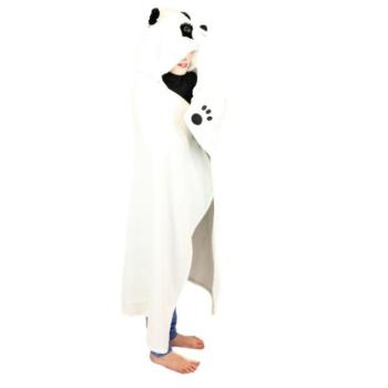 Cozy Noxxiez BL823 Panda - meleg kapucnis takaró állat- és mancszsebekkel kép