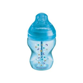 Csecsemő cumisüveg, anti-colic, 0m+, 260 ml, kék, 1db