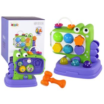 Dinosaur Oktatási Panel Whac-A-Mole Matching Game Kids Purple