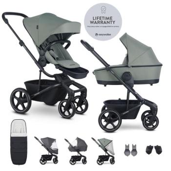 EASYWALKER Set XXL babakocsi kombinált Harvey5 Midnight Black kiegészítőkkel kép